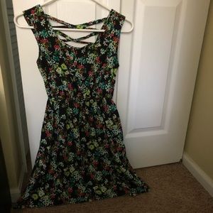 Black with Flowers Dress